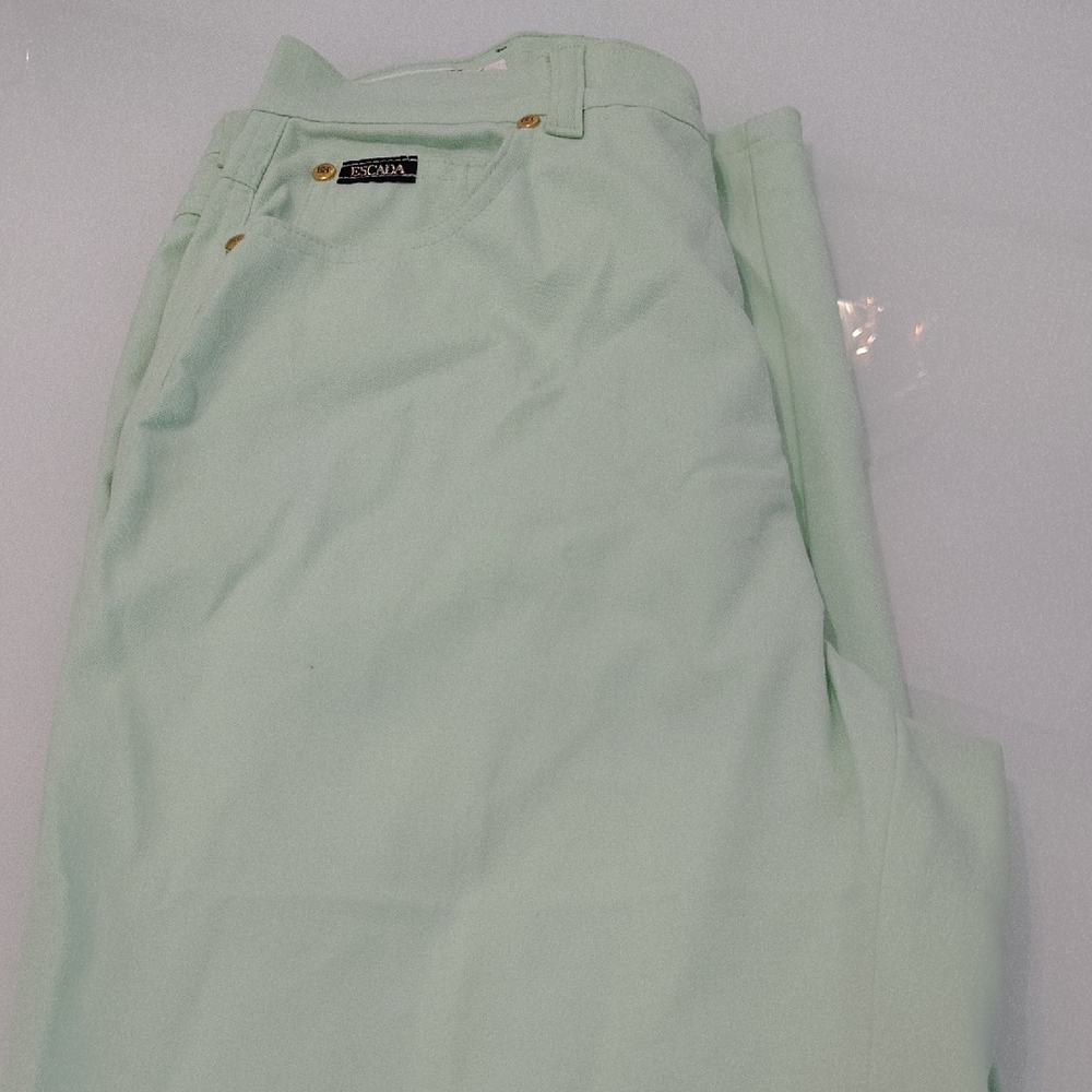 Escada Light Green Pants